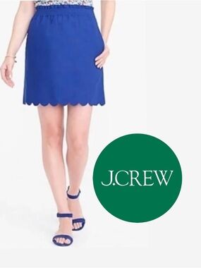 J crew scallop trim skirt